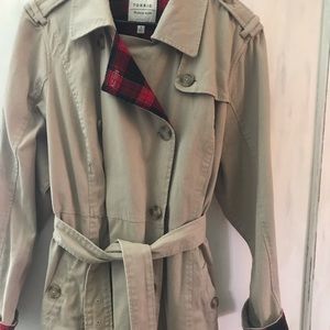 Torrid Tan and Plaid Trench Coat